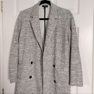 TOPSHOP | Oversized Grey Blazer With Buttons | Size 2